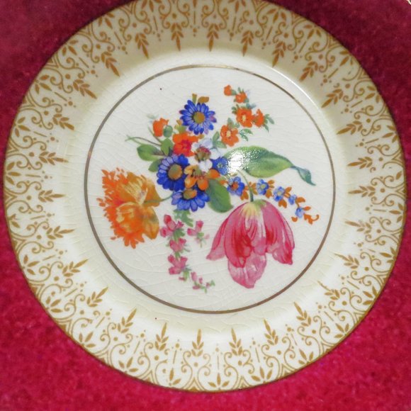 Burleigh Ware Bouilon Cream Soup Cup w/ Saucer Zenith Burgess & Leigh Ltd 1930's - Picture 7 of 8